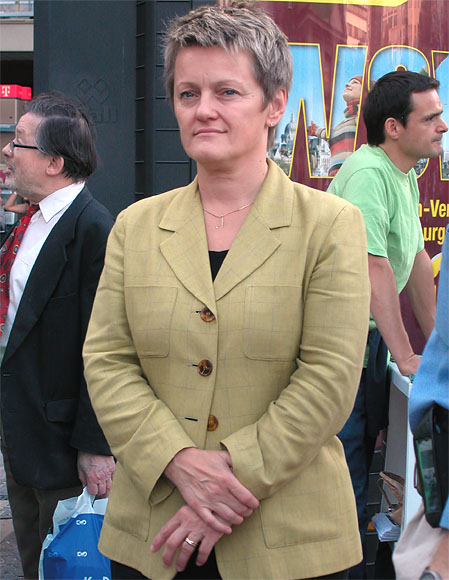 Renate Künast, Wahlkampfauftritt 2006, Berlin, Wittenbergplatz, Abgeordnetenhaus- und BVV-Wahlen