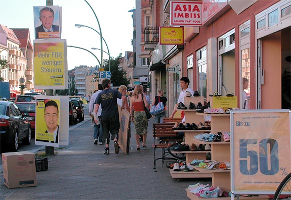 Berlin-Tempelhof, Bundestagswahl 2005: Wahlplakate
