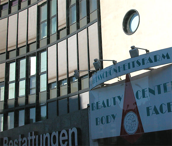 Mariendorfer Damm: Beauty Center, Bestattungsinstitut 
