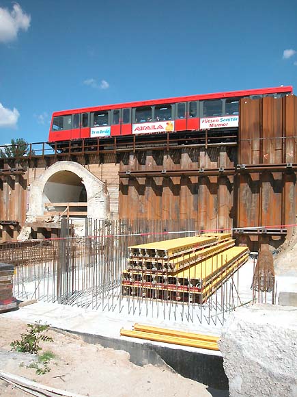 Berlin-Tempelhof, S-Bahnhof Papestra&szlig;e, Bauma&szlig;nahme